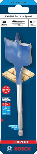 Afbeelding laden in galerijviewer, Bosch accessoires expert speedboor self cut speed | zeskantschacht | 38 x 152 mm - 2608902105
