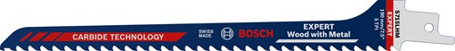 Bosch accessoires expert ‘wood with metal’ s 715 lhm reciprozaagblad 1 stuk - 1 stuk(s) - 2608900384