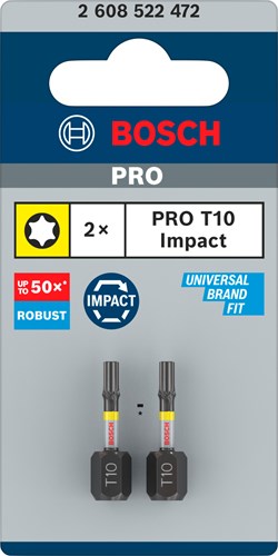 Afbeelding laden in galerijviewer, Bosch accessoires impact control t10 25mm | 2 stuks - 2608522472
