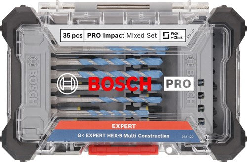Afbeelding laden in galerijviewer, Bosch accessoires bosch pro slagschroevendraaier bits en multi bouwboor gemengd set...
