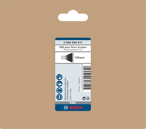 Afbeelding laden in galerijviewer, Bosch accessoires pro sds plus vloerschraper vervangingsset | 130 mm - 2608690611
