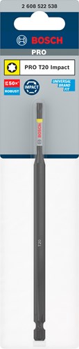 Afbeelding laden in galerijviewer, Bosch accessoires pro torx slagschroefbit | t20 | 150 mm - 2608522538

