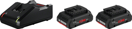 Afbeelding laden in galerijviewer, Bosch blauw 18v starterset advanced met 2 accu's procore18v 4.0ah + lader gal 18v-40 - 1600a01ba3
