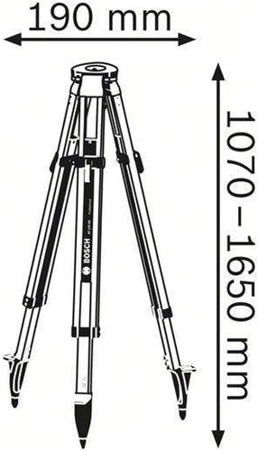 Afbeelding laden in galerijviewer, Bosch accessoires bosch blauw bt 170 hd | bouwstatief - 0601091b00
