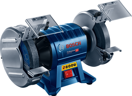 Afbeelding laden in galerijviewer, Bosch blauw tafelslijpmachine gbg 60-20 1 x slijpschijf korrel 24, 1 x slijpschijf korrel 60
