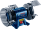 Bosch blauw tafelslijpmachine gbg 60-20 1 x slijpschijf korrel 24, 1 x slijpschijf korrel 60
