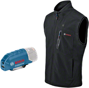 Bosch blauw bosch professional pro ghv 12+18v xa 2xl verwarmde bodywarmer zwart - 06188000ee