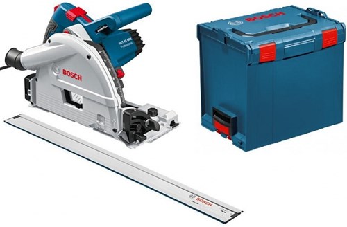 Afbeelding laden in galerijviewer, Bosch blauw gkt 55 gce invalzaag | + 1.6m geleiderail | in l-boxx - 0601675002
