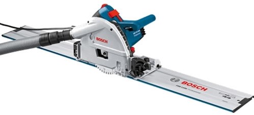 Afbeelding laden in galerijviewer, Bosch blauw gkt 55 gce invalzaag | + 1.6m geleiderail | in l-boxx - 0601675002
