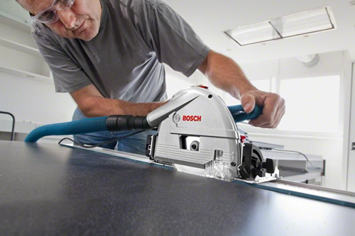 Afbeelding laden in galerijviewer, Bosch blauw gkt 55 gce professional invalcirkelzaagmachine | set | 1400 w | 2 x geleiderail | 165 mm zaagblad - 0615990m9b
