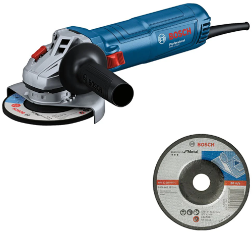 Afbeelding laden in galerijviewer, Bosch blauw bosch professional gws 12-125 haakse slijper 125mm 1200w + doorslijpschijf - 06013a6100
