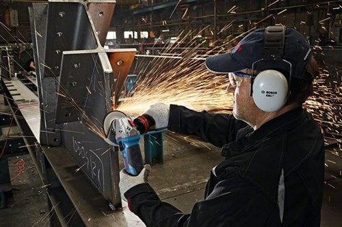 Afbeelding laden in galerijviewer, Bosch blauw slijpmachine gws 19-125 cie (beschermkap, handgreep vibration control, opnameflens, pensleutel, spanmoer)
