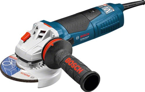 Afbeelding laden in galerijviewer, Bosch blauw slijpmachine gws 19-125 cie (beschermkap, handgreep vibration control, opnameflens, pensleutel, spanmoer)
