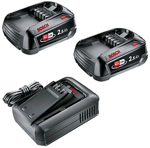 Afbeelding laden in galerijviewer, Bosch groen bosch startset 18 v 2x pba 18v 2.5ah w-c accu + al 18v-44 lader ( 1600a031x0 )
