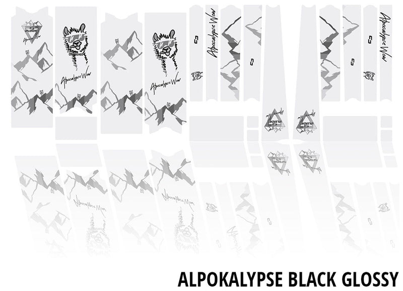 Afbeelding laden in galerijviewer, Unleazhed unscratch frame protection film gravelbike bpg01 alpocalypse black
