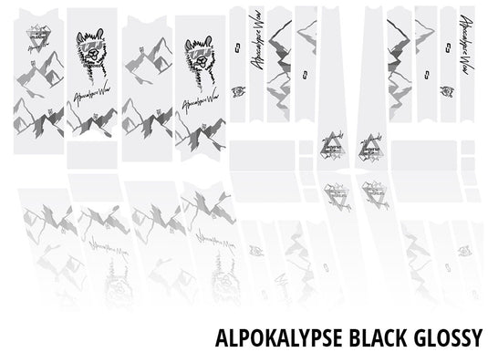 Unleazhed unscratch frame protection film gravelbike bpg01 alpocalypse black