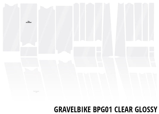 Unleazhed unscratch - gravelbike frame protection film bpg01 clear