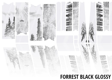 Unleazhed unscratch - frame protection film gravelbike bpg01 forest black
