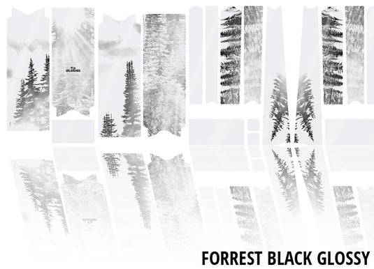 Unleazhed unscratch - frame protection film gravelbike bpg01 forest black