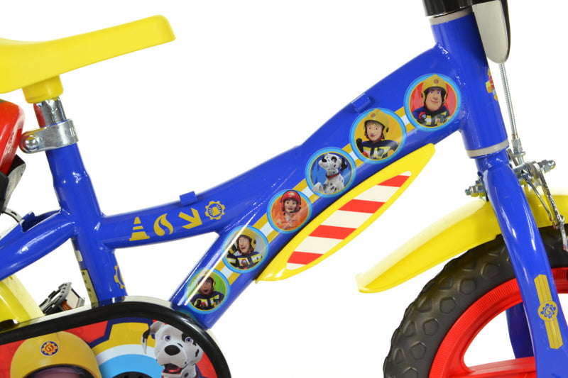 Afbeelding laden in galerijviewer, Dino brandweerman sam 12 inch 21 cm jongens doortrapper blauw
