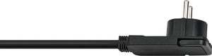 Brennenstuhl comfort-line plus, 4-voudig stekkerdoos (zwart, met platte stekker, 2m h05vv-f 3g1,5)