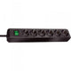 Brennenstuhl eco-line met schakelaar 6-voudig zwart 3 m h05vv-f 3g1,5