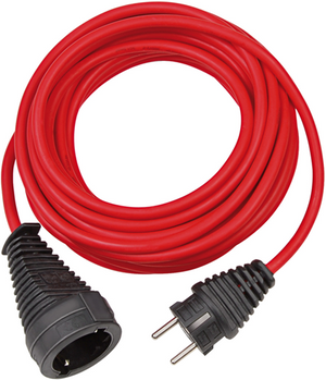 Brennenstuhl kwaliteits kunststof verlengsnoer | 10m | rood | h05vv-f 3g1,5 fr - 1167464