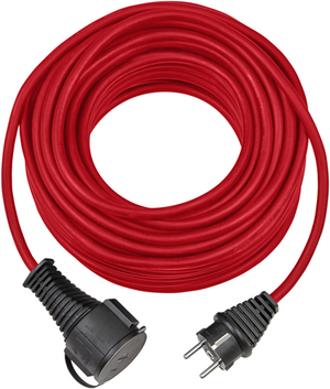 Brennenstuhl kwaliteitsrubber verlengkabel | ip44 | 10m | rood | h05rr-f 3g1.5 - 1161850