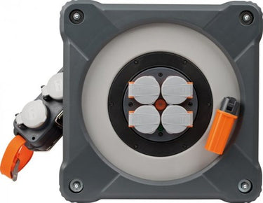 Brennenstuhl professionalline kabelhaspel met powerblock kc 3210 ip44 33+5m h07bq-f3g2,5 - 9212380200