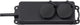 Brennenstuhl stopcontactverdeler ip44 2-voudig zwart 2m h07rn-f 3g1,5