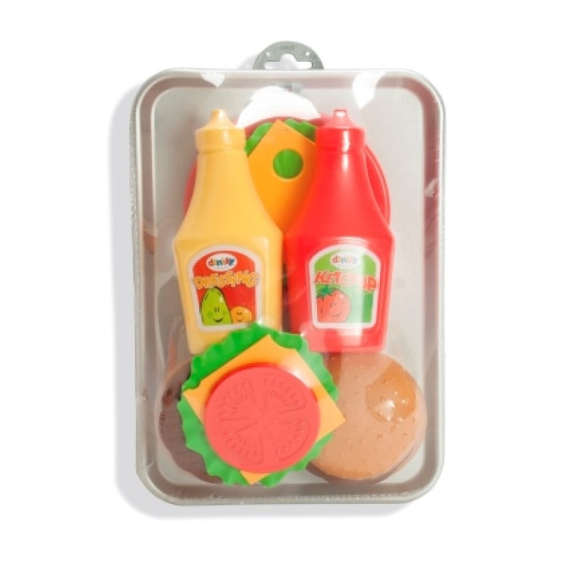 Afbeelding laden in galerijviewer, Dantoy broodje hamburger speelset (17-delig)
