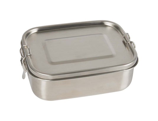 Memo lunchbox rvs - met verdeler en siliconen ring