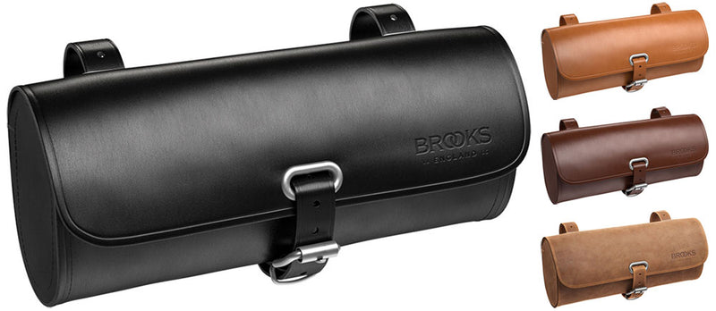 Afbeelding laden in galerijviewer, Brooks Challenge zadeltas - leren tool bag - unisex - fiets - zwart
