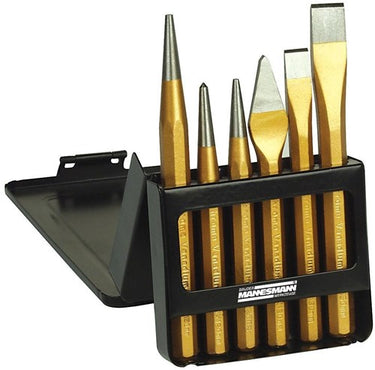 Brüder mannesmann doorslagen-beitelset in metale (hobby) - 65405
