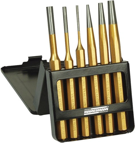 Brüder mannesmann doorslagen pendrijverset 6 dlg (hobby) - 65410