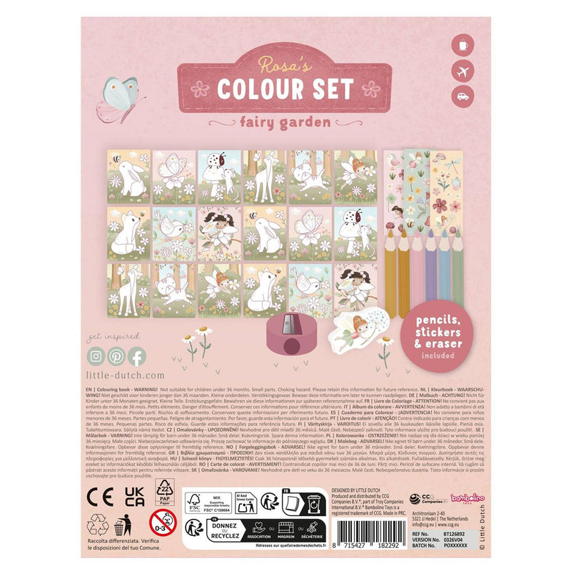 Afbeelding laden in galerijviewer, Little dutch kleurset rosa fairy garden - complete set - cadeautip - creatief speelgoed
