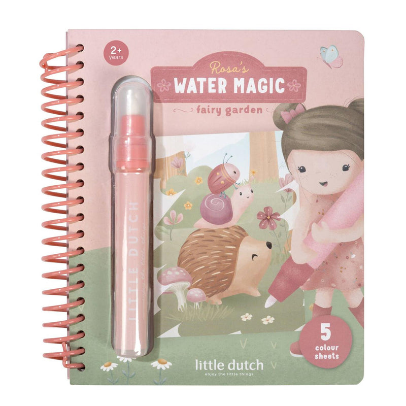 Afbeelding laden in galerijviewer, Little dutch watertekenboek rosa fairy garden - water magic book
