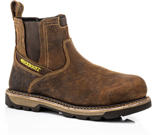Afbeelding laden in galerijviewer, Buckbootz instapper b1180 s3 | donkerbruin | maat 45 - 5055138021972
