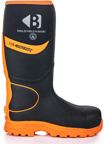 Buckbootz werklaars bbz8000 s5 zwart oranje | zwart oranje | maat 37 - 00.0176.098.37