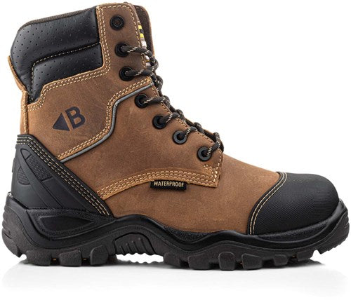 Afbeelding laden in galerijviewer, Buckbootz werkschoen bsh008wpnm hoog s3 + kn | bruin | maat 44 - 00.176.031.44
