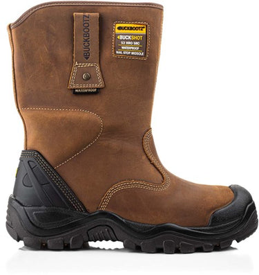 Buckbootz werkschoen buckshot werklaars bsh010 s3 | donkerbruin | maat 40 - 00.176.070.40