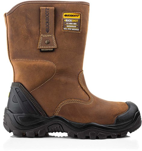 Afbeelding laden in galerijviewer, Buckbootz werkschoen buckshot werklaars bsh010 s3 | zwart | maat 41 - 00.176.069.41
