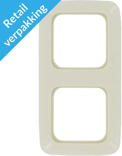 Afbeelding laden in galerijviewer, Busch jaeger creme 2 voudig afdekraam - 4695110

