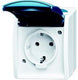 Busch jaeger swd opbouw stopcontact ra blauw - 4696000