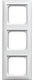 Busch jaeger wit 3 voudig afdekraam - 4694130
