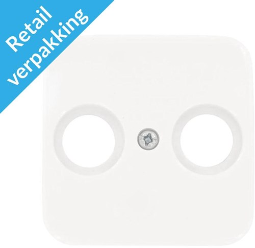 Afbeelding laden in galerijviewer, Busch jaeger wit afdekplaat voor coax - 4695570
