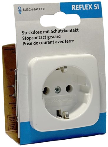 Afbeelding laden in galerijviewer, Busch jaeger wit inbouw stopcontact ra - 4695500
