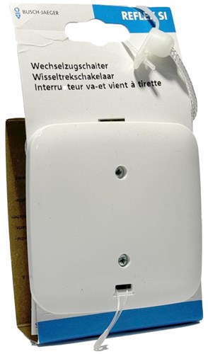 Afbeelding laden in galerijviewer, Busch jaeger wit inbouw trekschakelaar - 4695526
