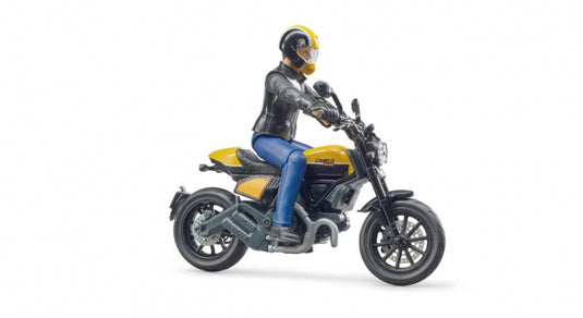 Bruder bworld scrambler ducati met speelfiguur