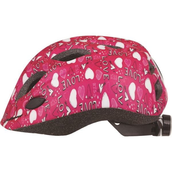 Afbeelding laden in galerijviewer, Polisport juniGoud fietshelm s 52-56cm love met led licht

